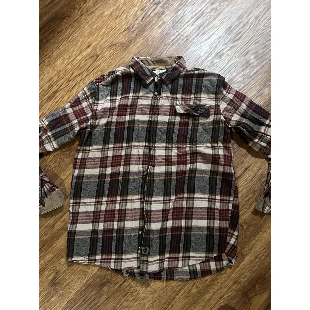 Legendary Whitetails Flannel Button Up‎ Shirt Mens 2XT Plaid Long Sleeve